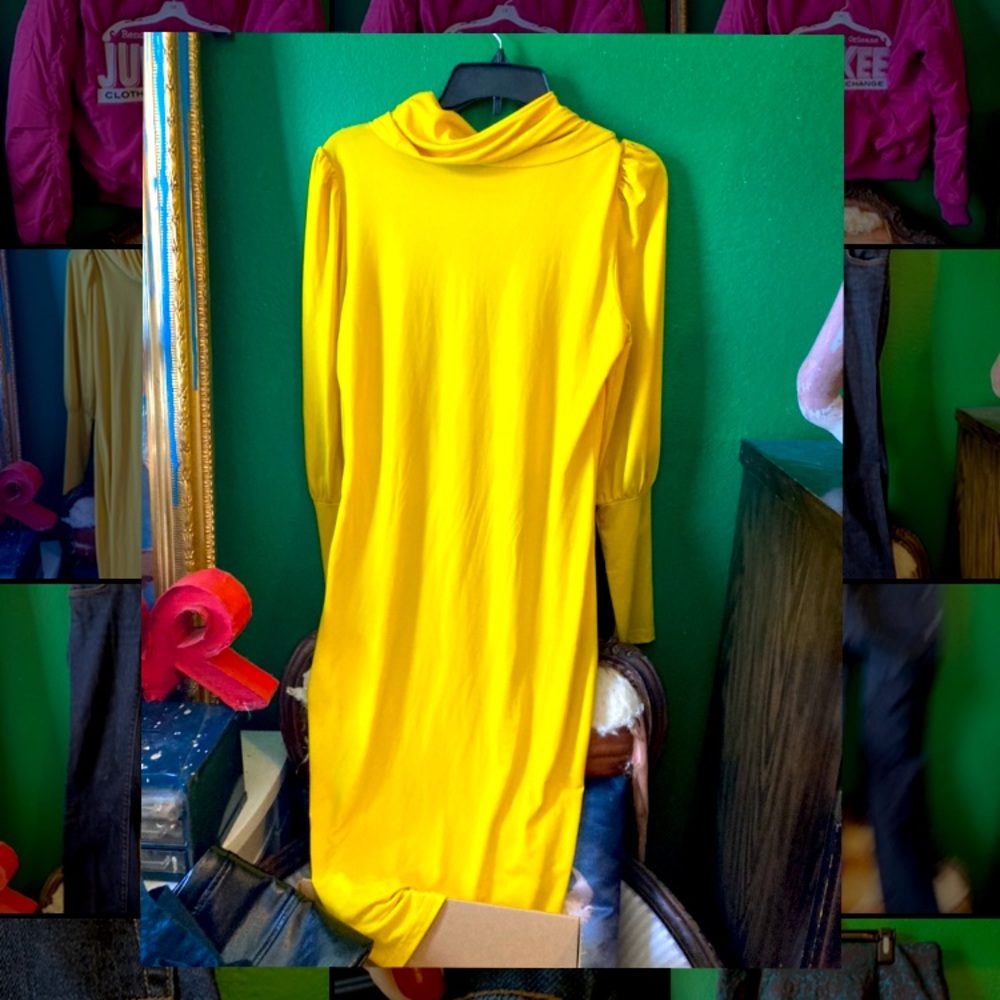 Yellow long dress